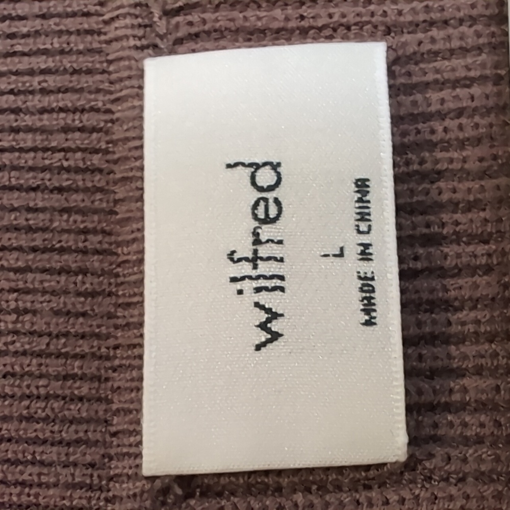Wilfred Aritzia Cove Sweater Dress Womens Size Large Long Sleeve Collared Fall - Picture 14 of 16
